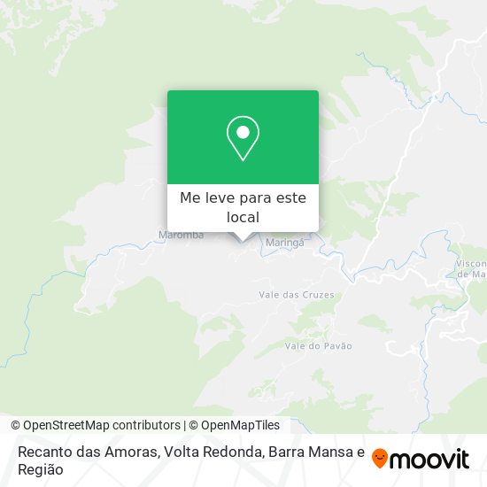 Recanto das Amoras mapa