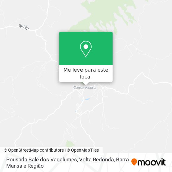 Pousada Balé dos Vagalumes mapa