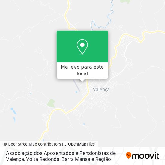 Associação dos Aposentados e Pensionistas de Valença mapa