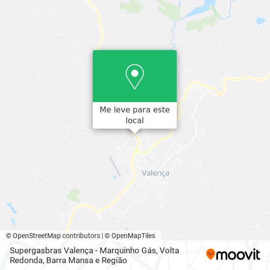 Supergasbras Valença - Marquinho Gás mapa