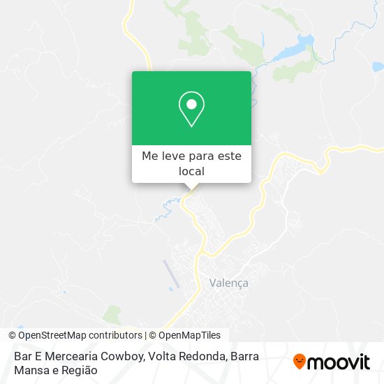 Bar E Mercearia Cowboy mapa