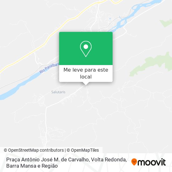 Praça Antônio José M. de Carvalho mapa
