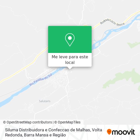 Siluma Distribuidora e Confeccao de Malhas mapa