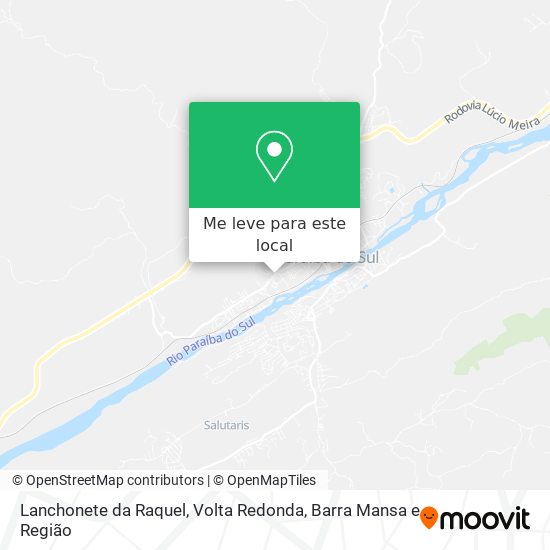 Lanchonete da Raquel mapa