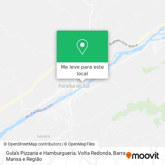 Gula's Pizzaria e Hamburgueria mapa
