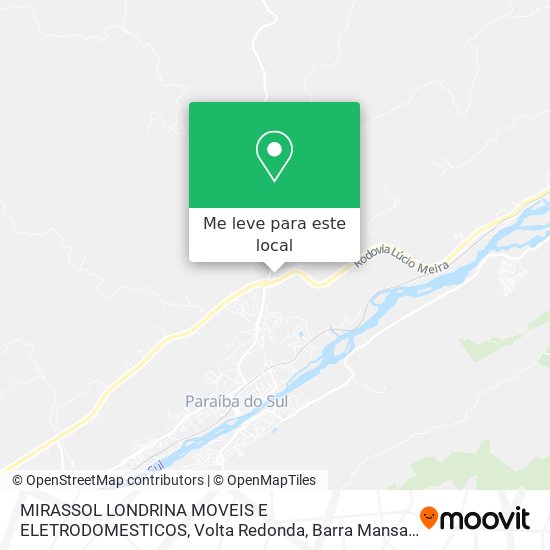 MIRASSOL LONDRINA MOVEIS E ELETRODOMESTICOS mapa