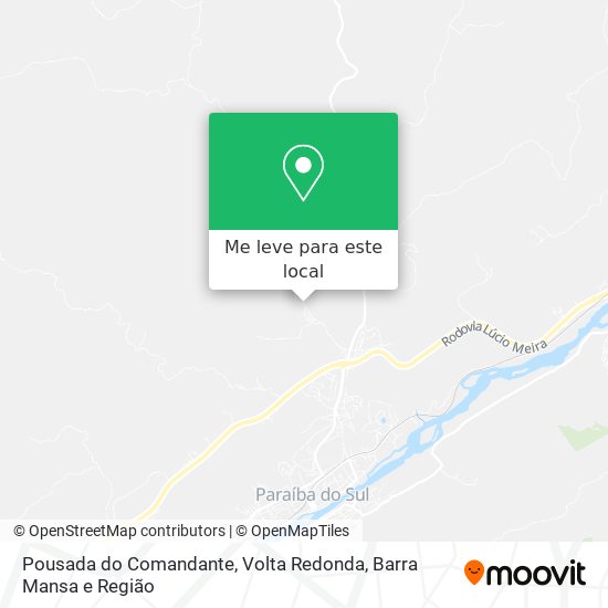 Pousada do Comandante mapa