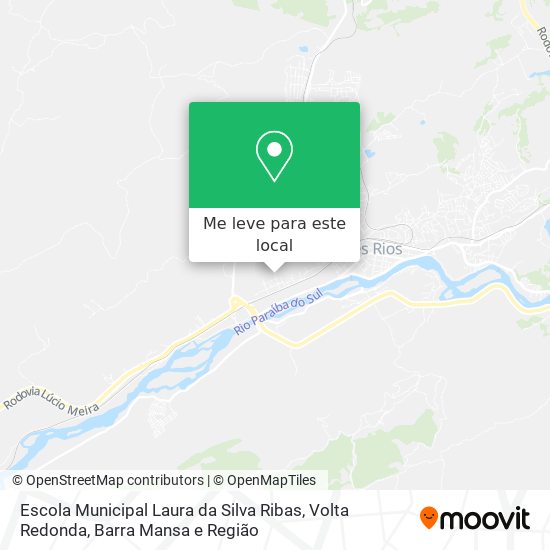 Escola Municipal Laura da Silva Ribas mapa