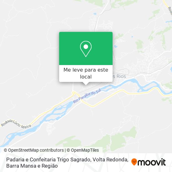 Padaria e Confeitaria Trigo Sagrado mapa