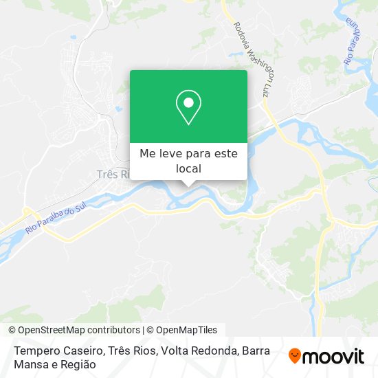 Tempero Caseiro, Três Rios mapa