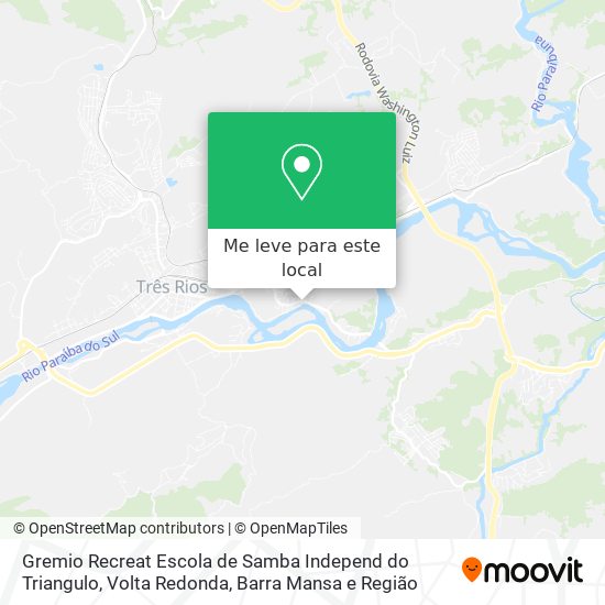 Gremio Recreat Escola de Samba Independ do Triangulo mapa