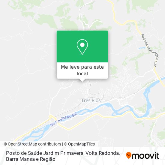 Posto de Saúde Jardim Primavera mapa