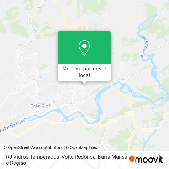 RJ Vidros Temperados mapa