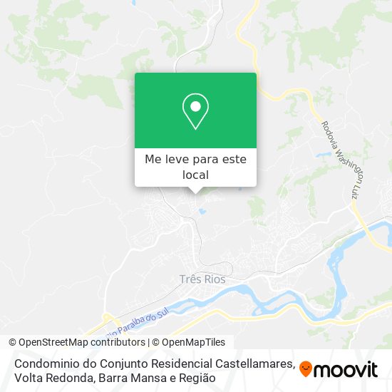 Condominio do Conjunto Residencial Castellamares mapa