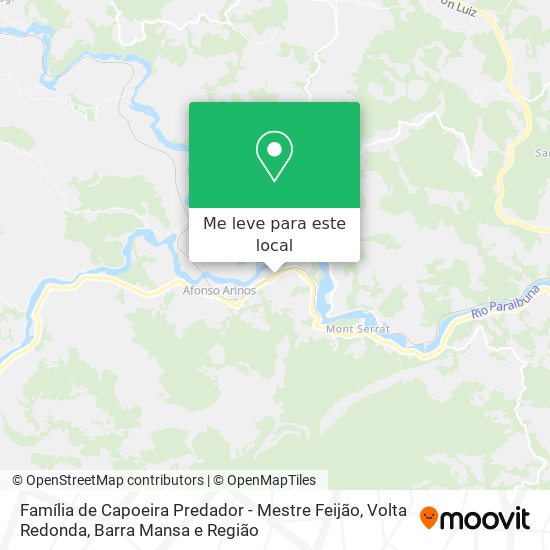 Família de Capoeira Predador - Mestre Feijão mapa