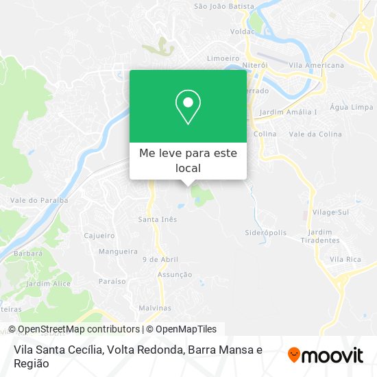 Vila Santa Cecília mapa