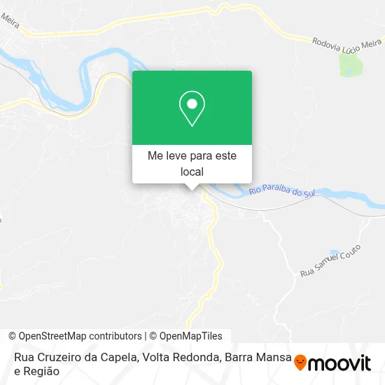 Rua Cruzeiro da Capela mapa