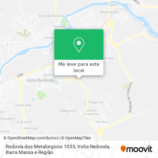 Rodovia dos Metalúrgicos 1033 mapa