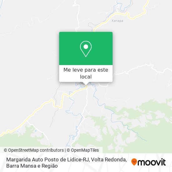 Margarida Auto Posto de Lidice-RJ mapa