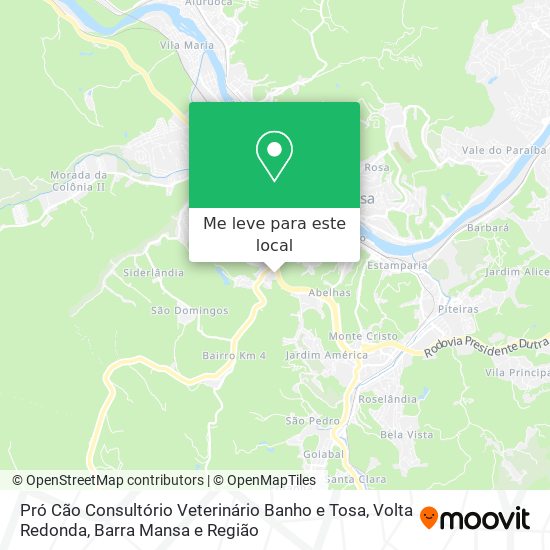 Pró Cão Consultório Veterinário Banho e Tosa mapa