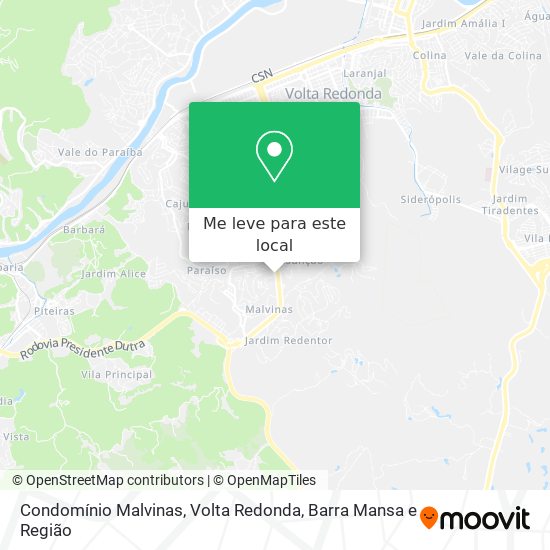 Condomínio Malvinas mapa
