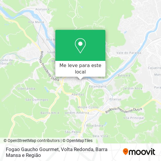 Fogao Gaucho Gourmet mapa
