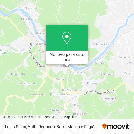 Lojas Saimi mapa