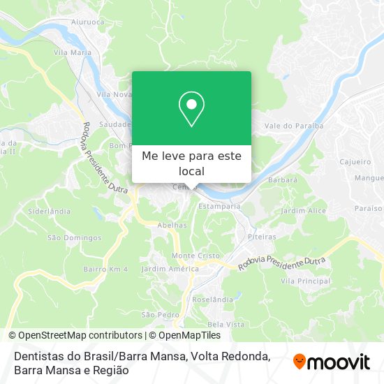 Dentistas do Brasil / Barra Mansa mapa