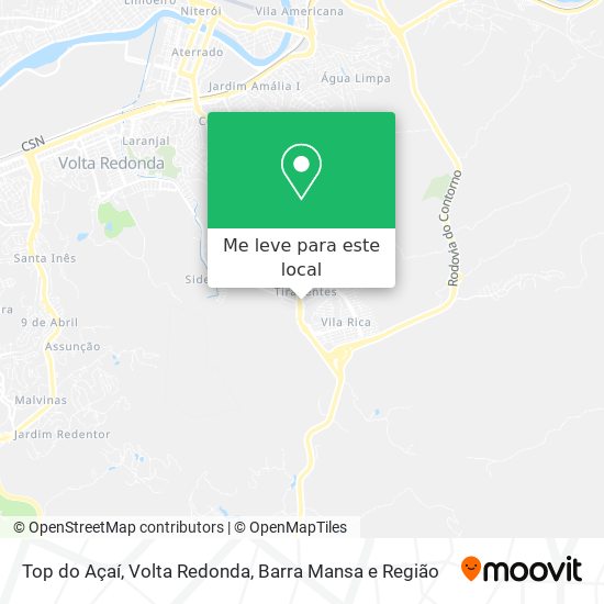 Top do Açaí mapa
