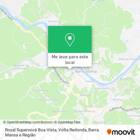 Royal Supervocê Boa Vista mapa