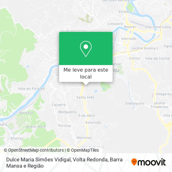 Dulce Maria Simões Vidigal mapa
