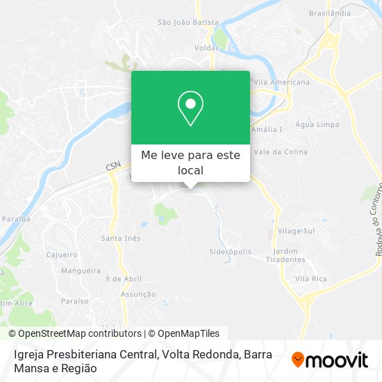 Igreja Presbiteriana Central mapa