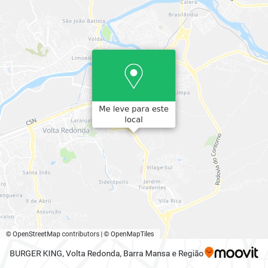 BURGER KING mapa