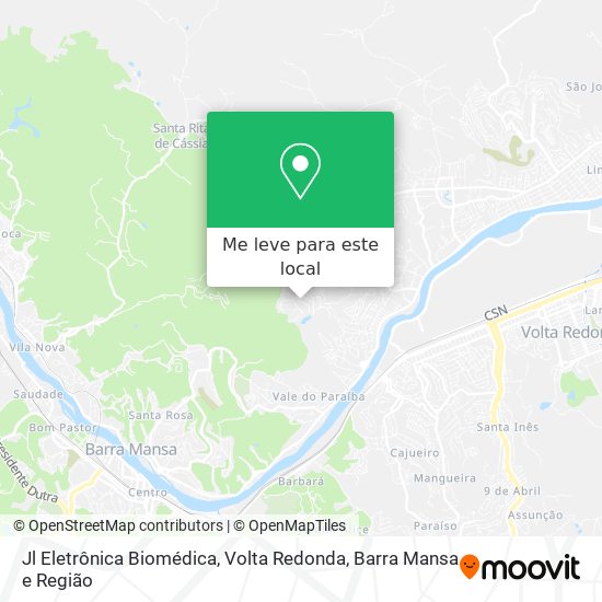 Jl Eletrônica Biomédica mapa