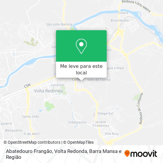 Abatedouro Frangão mapa