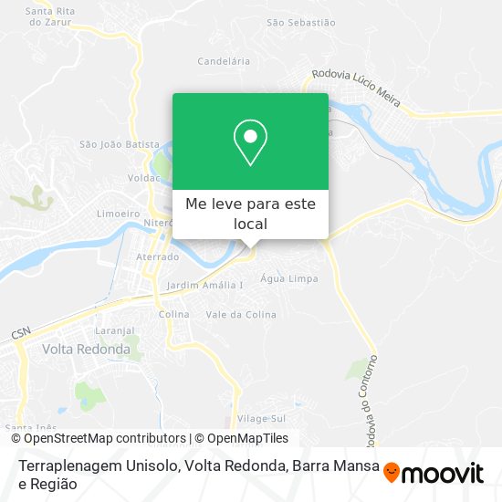 Terraplenagem Unisolo mapa