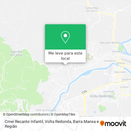 Cmei Recanto Infantil mapa