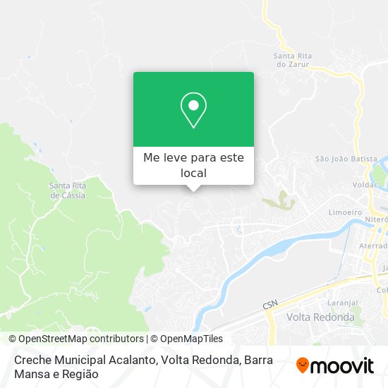 Creche Municipal Acalanto mapa