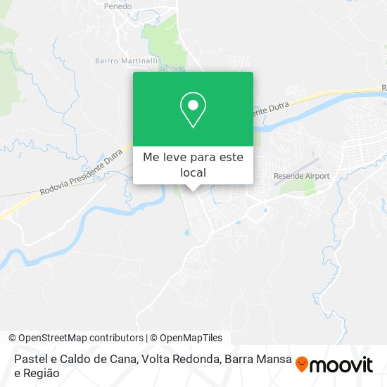 Pastel e Caldo de Cana mapa