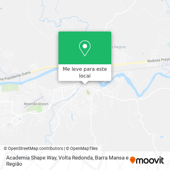 Academia Shape Way mapa