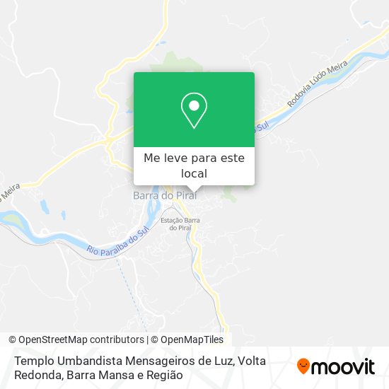 Templo Umbandista Mensageiros de Luz mapa
