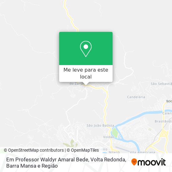 Em Professor Waldyr Amaral Bede mapa