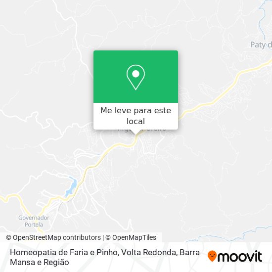 Homeopatia de Faria e Pinho mapa