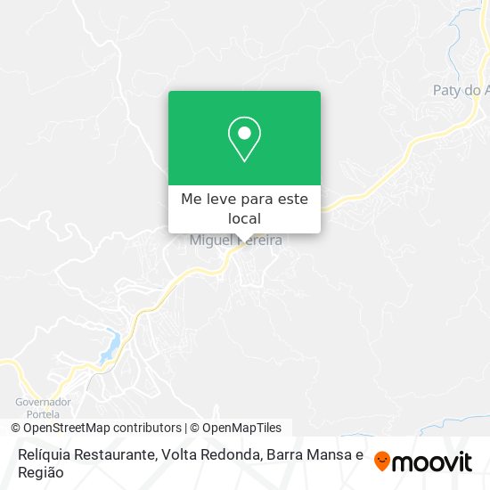 Relíquia Restaurante mapa