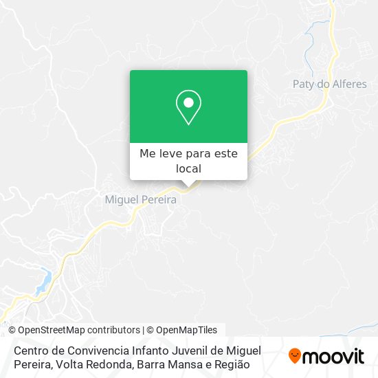 Centro de Convivencia Infanto Juvenil de Miguel Pereira mapa