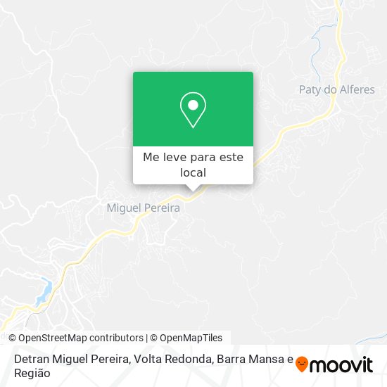 Detran Miguel Pereira mapa