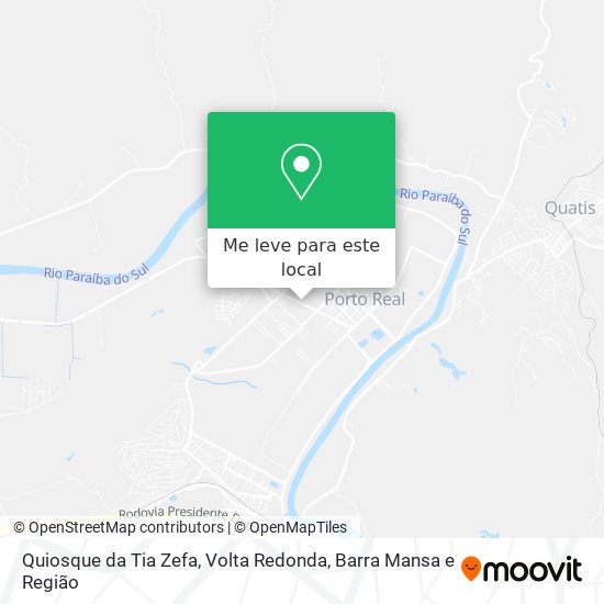 Quiosque da Tia Zefa mapa