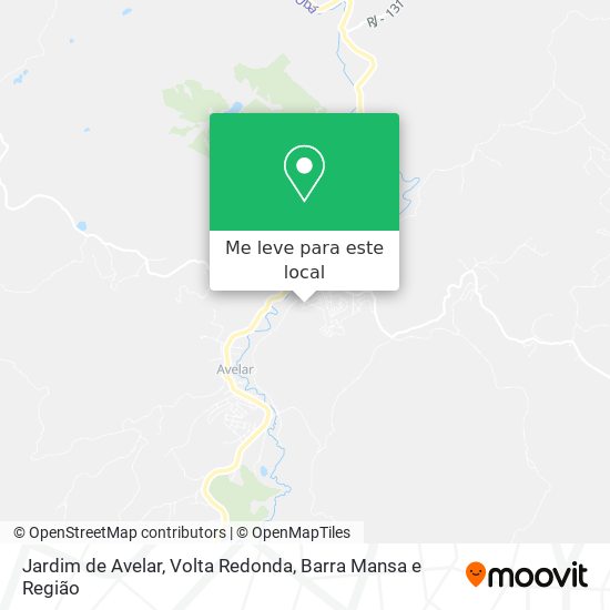 Jardim de Avelar mapa