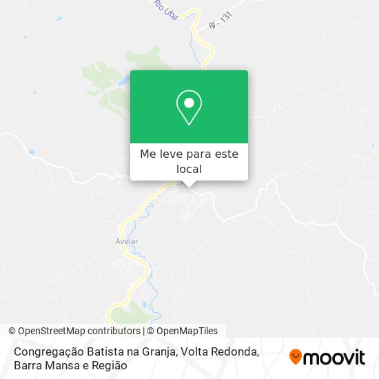 Congregação Batista na Granja mapa