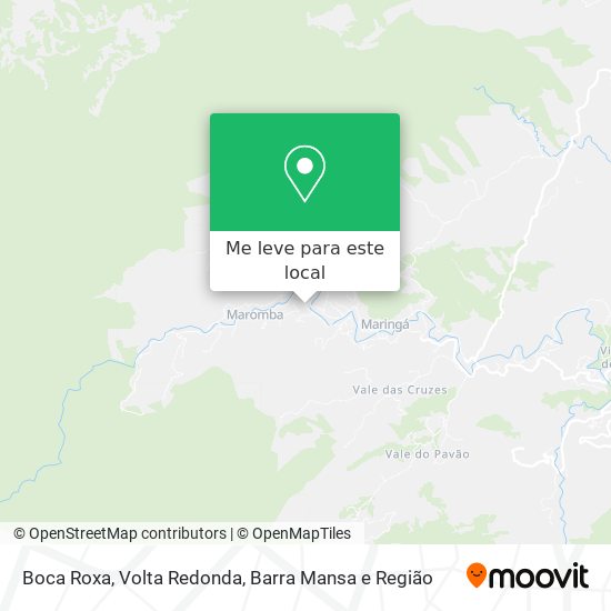 Boca Roxa mapa